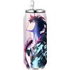 UBBY Solo Leveling, bottiglia d'acqua in acciaio inox, 500 ml, pieghevole, in acciaio inox Dorothy Gale, con cannuccia, divertente design a cartone animato per bambini e adulti (Shadow)