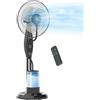 HOMCOM Ventilatore Nebulizzatore 75W con Serbatoio 3.2L, 3 Modalità
