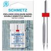 Schmetz - Aghi per macchina da cucire Schmetz (89 tipi, dimensioni a scelta), 3 Packets For The Price Of 2, Double Hemstitch / Wing 2.5/100