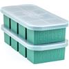 Souper Cubes Stampo per congelatore in silicone da 250 ml, con coperchi | Stampi in silicone 100% LFGB: ideali per congelare stufati, pasta, zuppe e molto altro ancora. Utilizzabile in forno e