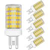 MAYCOLOR Lampade LED G9 10W Equivalenti 80W, 800Lm, Bianca Fredda 6000K, Lampadine G9 80W per Lampadari di Cristallo e Illuminazione Decorativa, Non dimmerabile, 5 Pezzi