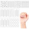 NCEJNY 80 Fogli Adesivi Unghie French, Lunette per French Manicure con 8 Stili Diversi, Sticker Unghie Professionali per Nail Art Fai-da-Te e Decorazioni Unghie, Kit Manicure Francese Creativo