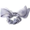 QinGoo elastico per capelli in Organza da donna Scrunchies per capellie, elegante accessorio per capelli - 1 pezzo(grigio)