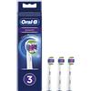 Oral-B 3D White Testine Con Tecnologia CleanMaximiser, Confezione da 3 Pezzi