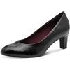 Tamaris Decolleté da Donna con Tacco a Blocco, Nero (Black Croco), 39
