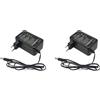 PAGJHRFJG 2X Adattatore di Alimentazione di Backup UPS 5V 9V 12V 18,5Wh 5000mAh Uscita 5,5x2,1mm per Modem Router Wireless Telecamera CCTV Spina UE