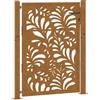vidaXL Cancello da giardino 100x150 cm in acciaio corten design ondulato