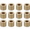 PATIKIL Distanziatori in Ottone M3, 12pz Distanziatori Metallici in Ottone 3mm ID x 6mm OD x 5mm L Distanziatori a Vite Ottone per Viti 1/8 Pollice o M3