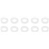 PATIKIL 100pz Nylon Rondella Piatte M6 11mm OD 6mm ID Trasparente | 0.8mm Spessore, Sigillatura Guarnizione, per Rubinetto Tubo Acqua Tubo