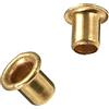 PATIKIL 4mm x 5mm Attraverso Foro Vuoto Rivetto, 100pz Rame Vuoto Rivetti Occhielli Doppio -Lato Circuito Scheda PCB