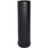 MBM Elemento diritto canna fumaria tubo coassiale nero D. 80/130 0,5 mt CE in acciaio 316 per stufa pellet Made in Italy UNI 1856/2