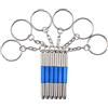 INCREWAY Kit di riparazione cacciavite per occhiali 3 in 1, confezione da 6 cacciaviti portachiavi kit di riparazione per occhiali portachiavi portatile cacciavite con Phillips, per occhiali