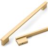 Amerdeco Maniglie per Mobili Oro 254mm, Tiratori per Cassetti in Lega di Alluminio per Cucina, Armadi e Comò