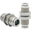 DeVow 304 In Acciaio Inox Aria Pneumatica Push In Raccordo Passaparete Dritto Connettore Rapido Tubo OD 4mm 6mm 8mm 10mm 12mm 14mm 16mm(Tube OD 4mm)
