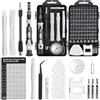 Romon Set Cacciaviti Precisione Magnetici, 122 in 1 Set Cacciaviti Professionali, Kit Cacciavite Portatile Di Riparazione Per Smartphone, Tablet, Elettronica