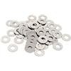 PATIKIL M5x12mmx0.5mm Rotonda Piatta Rondella,100pz Acciaio Inox Guarnizioni per Bullone Vite, Argento Tono