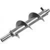 EasyRicambi - Coclea Pellet Vite Senza Fine, Trasportatore a Spirale, Rotore carico pellet, Adatta per Motoriduttori con Albero da 9,5mm di diametro (Lunghezza Totale: 186,5mm, Diametro Albero: 9,6mm)