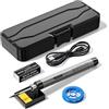 Eawfgtuw Saldatore USB portatile con batteria ricaricabile, perfetto per progetti fai da te (grigio)