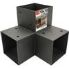 Lun Fix Staffa angolare 90° Y 72x165x162x1,5 mm, connettore per pali in legno | Fissaggio travi, angolari metallo robusti, Per pergola, gazebo, fai da te