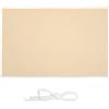Relaxdays Tenda a Vela Rettangolare, Misure 2x4 m, Impermeabile, Anti UV, Corde di Supporto, Terrazza e Giardino, Beige