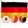 XIFAN Bandiera della Germania di alta qualità, 9 x 1,5 m, grande, double face, resistente, in nylon 210D, bandiera nazionale tedesca e nazionale, decorazione di lunga durata con orlo a 4 punti