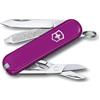 Victorinox, Classic SD, Coltellino Svizzero, Originale, Multiuso, Campeggio, 7 Funzioni, Lama, piccola, Lima per unghie, Magenta
