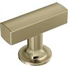Amerock BP37100BBZ | Pomello per armadio da cucina | Champagne dorato | Everett | Lunghezza 44 mm | Hardware per armadietti | Manopola per mobili da bar | Pomello per cassetti | Pomello per cassetti |