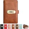 Yfjyxen A6 Savings Notebook with Lock, Money Budget Binder Journal Cash Envelopes