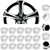 Simoni Racing CBC/17 Copribulloni Universali, Set Tappi Copribulloni Ruote Auto,Copridadi Ruota per Auto,Tappi Dadi Ruota Cerchione, Chiave 17 in ABS Cromo