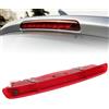 ZEALfix Terza Luce Stop LED per Nissan Qashqai 07-14 26590JD000 26590BR00A | 26590BR00A Fanale 3a Stop per Nissan Qashqai Qashqai+2,Rosso,LED alta luminosità,IP67,Montata in alto,Plug&Play,lunga durata
