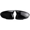 TNTGEBFVBG Calotte Specchio Per Nissan Per Rogue Per X-Trail T33 Qashqai J12 2022 2023 2024 LHD Copertura Specchietto Retrovisore Laterale Per Auto Copri Specchietto(Gloss Black)