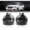 TangMiGe Fendinebbia compatibile con BMW X1 X2 X3 X4 X5 X6 (F48 F39 F25 F26 F15 F16), 2010-2019, non utilizzato in combinazione con fari adattivi, 1 Paio (Fumo Nero)