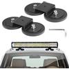 Aoreun Staffe di Montaggio con base magnetica, 2 pezzi Staffa di Montaggio per Barra Luminosa Magnetica per l'installazione di Barre Luminose LED su Auto, Fuoristrada e Camion