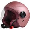 ORIGINE Casco Jet Moto ECE 22.06 Scooter Leggero con Visiera Lunga | Design leggero e compatto con visiera trasparente lunga, ideale per gli spostamenti urbani e l'uso quotidiano.