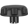 Eawfgtuw Manopola di regolazione per supporto lombare anteriore destro o sinistro, colore nero, per modelli dal 2009 al 2016, compatibile con OEM 9L3Z-1561199-DA, 1407818, 1778087