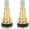 X AUTOHAUX 2pcs TR618A Air Liquid Acqua Tubeless Pneumatico Steli Valvola Accessori per Trattore Agricolo Grader