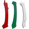 YFQAZXSW Inserto di rivestimento della striscia di copertura della griglia anteriore M-Color 3 pezzi | For maserati, for Ghibli 2014, for Ghibli 2015, for Ghibli 2016