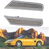 Kakulkomen Luce Indicatore Laterale LED Dinamica Porsche, Cristallo | 2 Pezzi, Segnale di Rotazione, Compatibile con Boxster 986 996 911 Turbo Carrera 4/S/4S Targa GT2/GT3