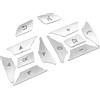 Bumdenuu Auto Volante Pulsante Adesivi Copertura Trim per Mercedes a B C e ML GL CLA GLA SL SLK Classe W176 W212 W204