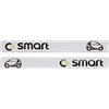 WITTSY Per Smart Fortwo Forfour 451 453 450 2 Pezzi Adesivi Per Auto Adesivo Per Specchietto Retrovisore Per Auto Accessori (Color : White)