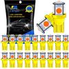 YM E-Bright LED T10 194 168 W5W 2825 Lampadina LED per luci interne auto Cupola Mappa Tronco Luce Lampadina cruscotto Luce targa 5050 5SMD DC 12V Blu ghiaccio (20pcs)