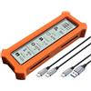 IJSDNVJNDX USB Type C M. 2 per Contenitore SSD NVME/NGFF con Adattatore A Doppio Protocollo Schermo per Il Display per NVME SSD Box Arancione Arancione