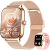LODIMEKE Smartwatch Uomo Donna Chiamate Pressione Sanguigna Frequenza Cardiaca Sonno, 1.96'' AI Orologio 100+ Modalità Sportive, IP67 Impermeabile Contapassi Sveglia Calcolatrice iOS Android