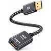 SNANSHI Adattatore da DisplayPort a HDMI 4K, unidirezionale DP 1.2 da computer a schermo HDMI 2.0, adattatore da DisplayPort a HDMI (maschio a femmina) compatibile con Lenovo, Dell, HP e altri passivi