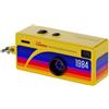 Qomcsrl Telecamera A Chiave 1080P Piccola Videocamera Registratore Video con 32G 0,96 Telecamera Mini Retro Retrattile Supporto per Scheda di Memoria Gialla