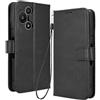 RonRun RonRon Cover TCL 60 SE Nxtpaper 5G Libro, Flip Custodia Portafoglioin Pelle, Antiurto case per TCL 60 SE Nxtpaper 5G, Nero