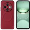 linsuyu Cover Compatible con Honor X9B / Magic6 Lite / X50 / X50 GT Supporto magnetico per auto, custodia in pelle PU goffrata + TPU Red