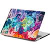 FFBOFFC Custodia per MacBook Air 15'' M2/M3/M4/M5, Arte astratta viola | 2023 2024 2025 2026, A3448/A3241/A3114/A2941, Custodia Rigida Anti-crepa Case Cover Protettivo per Apple Mac Air 15.3''