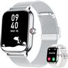 LODIMEKE Smartwatch Pressione Sanguigna e Chiamate, 1.96 Orologio Uomo Donna Fitness con Cardio Contapassi Sonno, 100+ Modalità Sportive, Sveglia e Calcolatrice, AI Assistente, Regalo per iOS Android