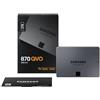 Samsung MZ-77Q4T0BW 870 QVO SSD Interno da 4 TB Form Factor 2.5", Intelligent Turbo Write, Magician 6 Software, memoria progettata per archiviazione di dati, compatibile con PC